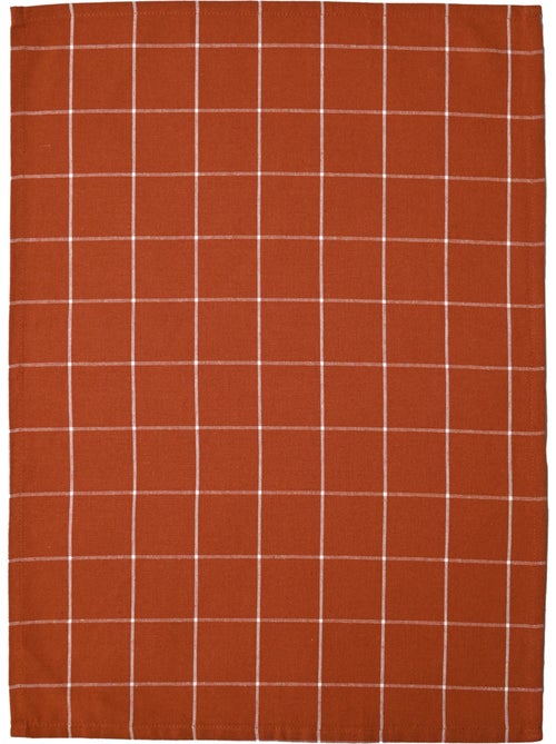 Torchon de cuisine en coton à motif carreaux - Kiabi