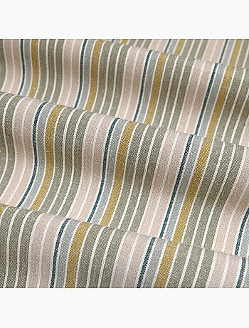 Torchon de cuisine en coton à rayures tissées