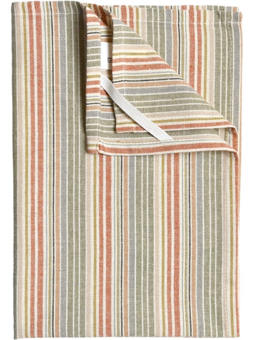 Torchon de cuisine en coton à rayures tissées - Kiabi