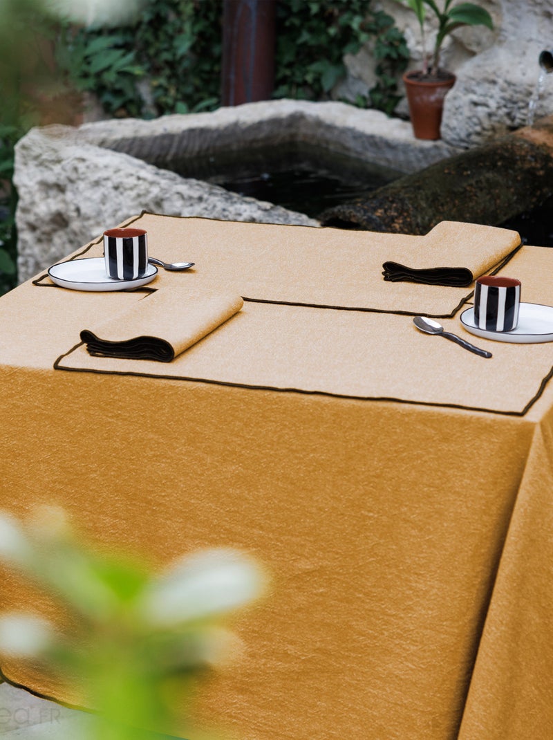 Torchon de cuisine en coton HONO Jaune or - Kiabi