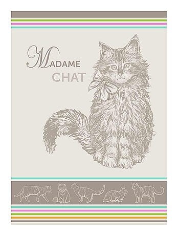 Torchon de cuisine en coton jacquard