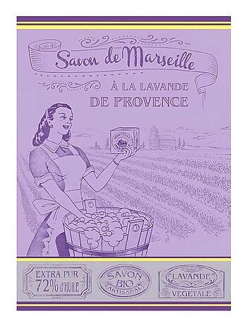 Torchon de cuisine en coton jacquard