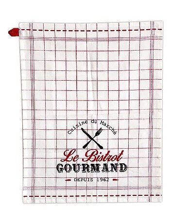 Torchon de cuisine en coton le bistrot gourmand