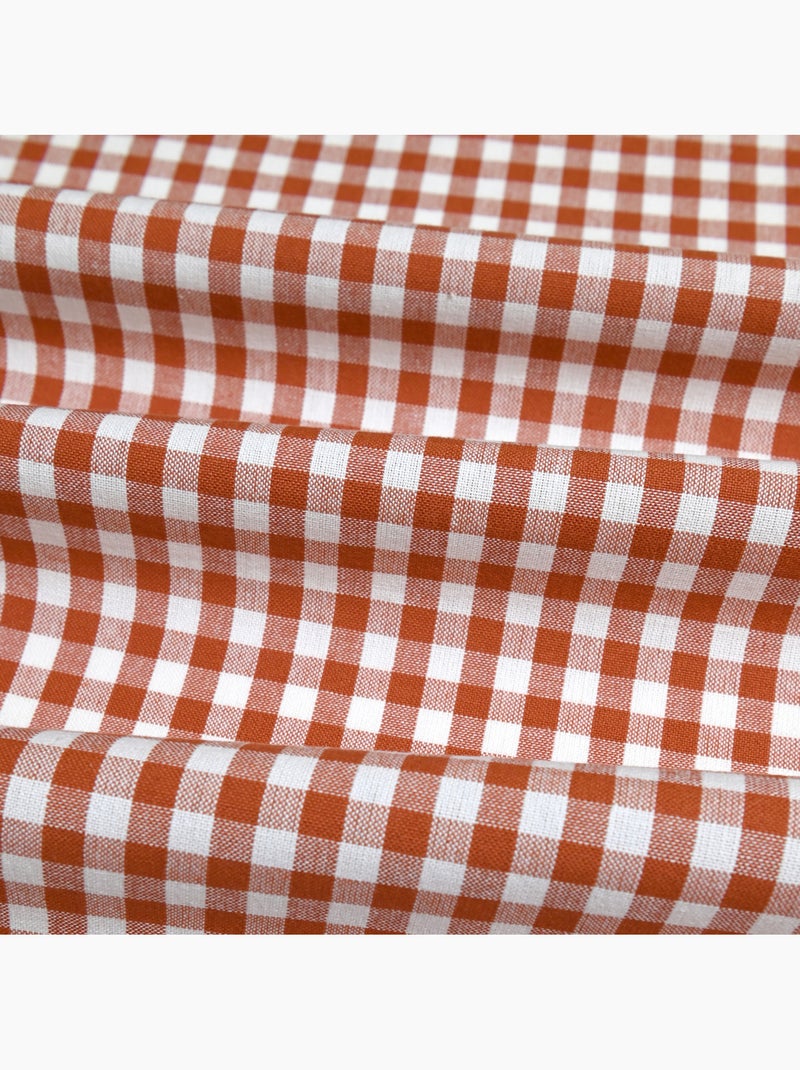 Torchon de cuisine en coton motif vichy Orange corail - Kiabi
