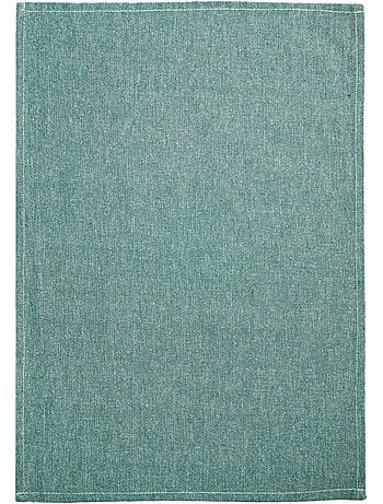 Torchon de cuisine en coton uni aspect tissé