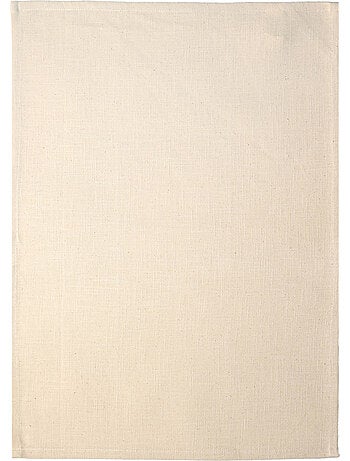 Torchon de cuisine en coton uni aspect tissé