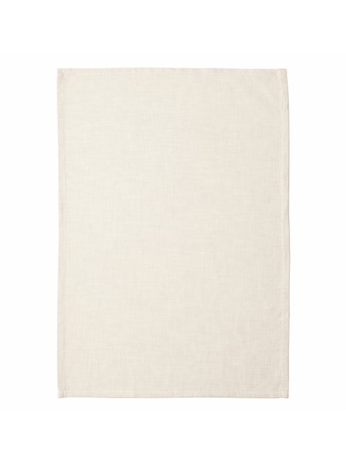 Torchon de cuisine en coton uni aspect tissé - Kiabi