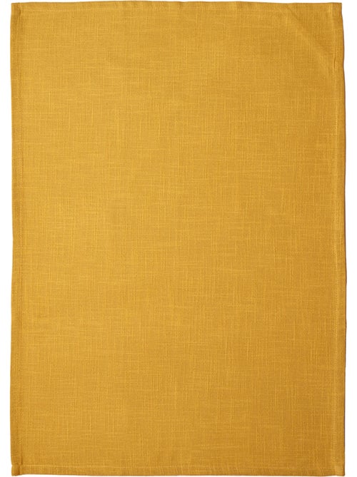 Torchon de cuisine en coton uni aspect tissé - Kiabi