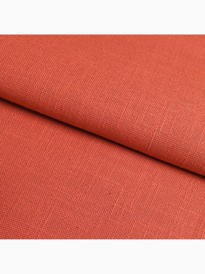 Torchon de cuisine en coton uni aspect tissé Orange corail - Kiabi