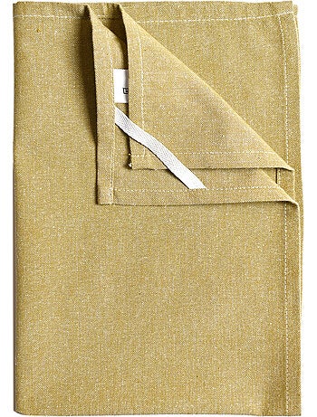 Torchon de cuisine en coton uni aspect tissé