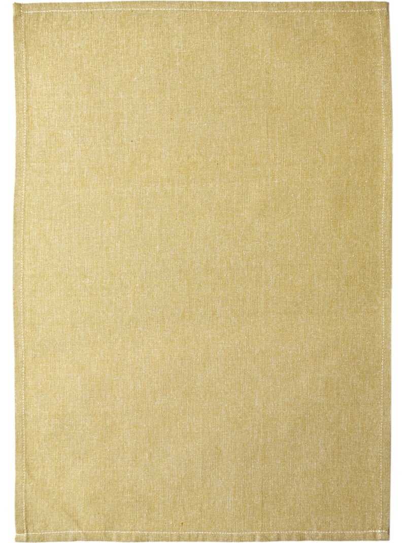 Torchon de cuisine en coton uni aspect tissé Vert - Kiabi
