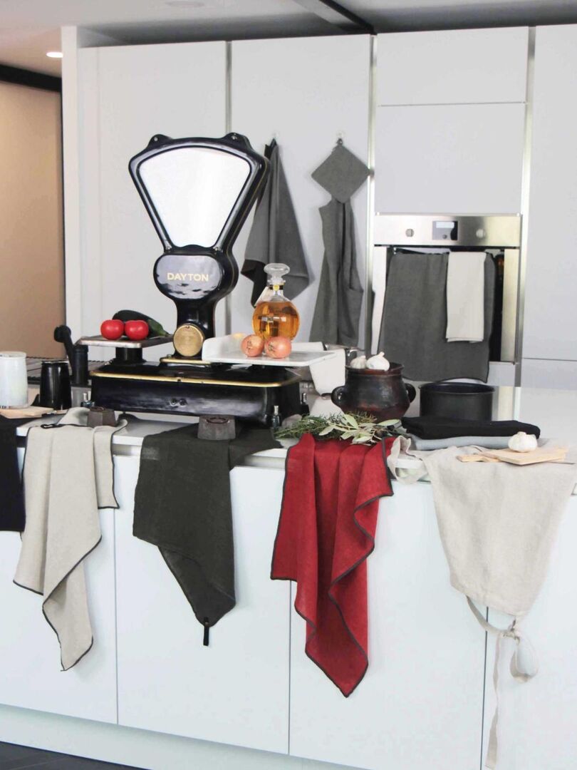 TORCHON CUISINE EN lin, design scandinave ,neuf EUR 6,99