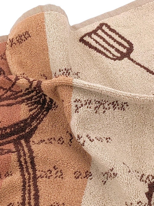 Torchon de cuisine éponge collection BBQ 50x50 cm - Kiabi