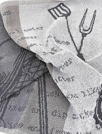 Torchon de cuisine éponge collection BBQ 50x50 cm