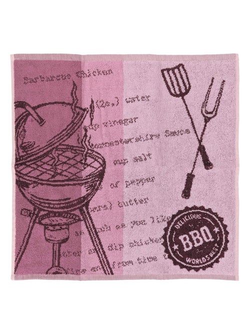Torchon de cuisine éponge collection BBQ 50x50 cm - Kiabi