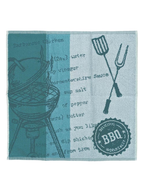 Torchon de cuisine éponge collection BBQ 50x50 cm - Kiabi