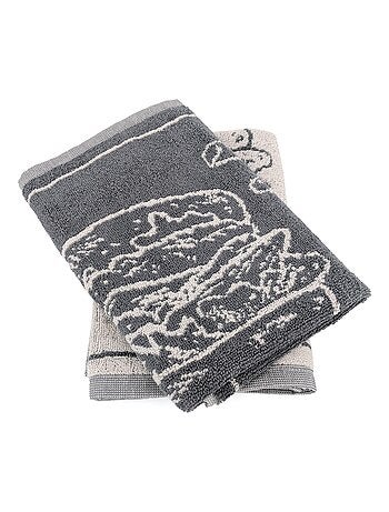 Torchon de cuisine éponge collection BURGER 50x50 cm