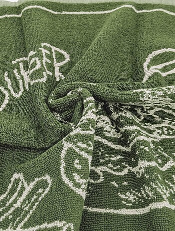 Torchon de cuisine éponge collection BURGER 50x50 cm