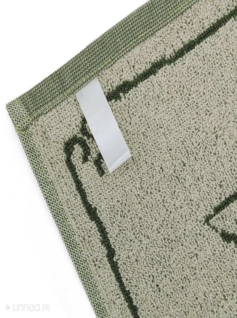 Torchon de cuisine éponge collection BURGER 50x50 cm Vert - Kiabi