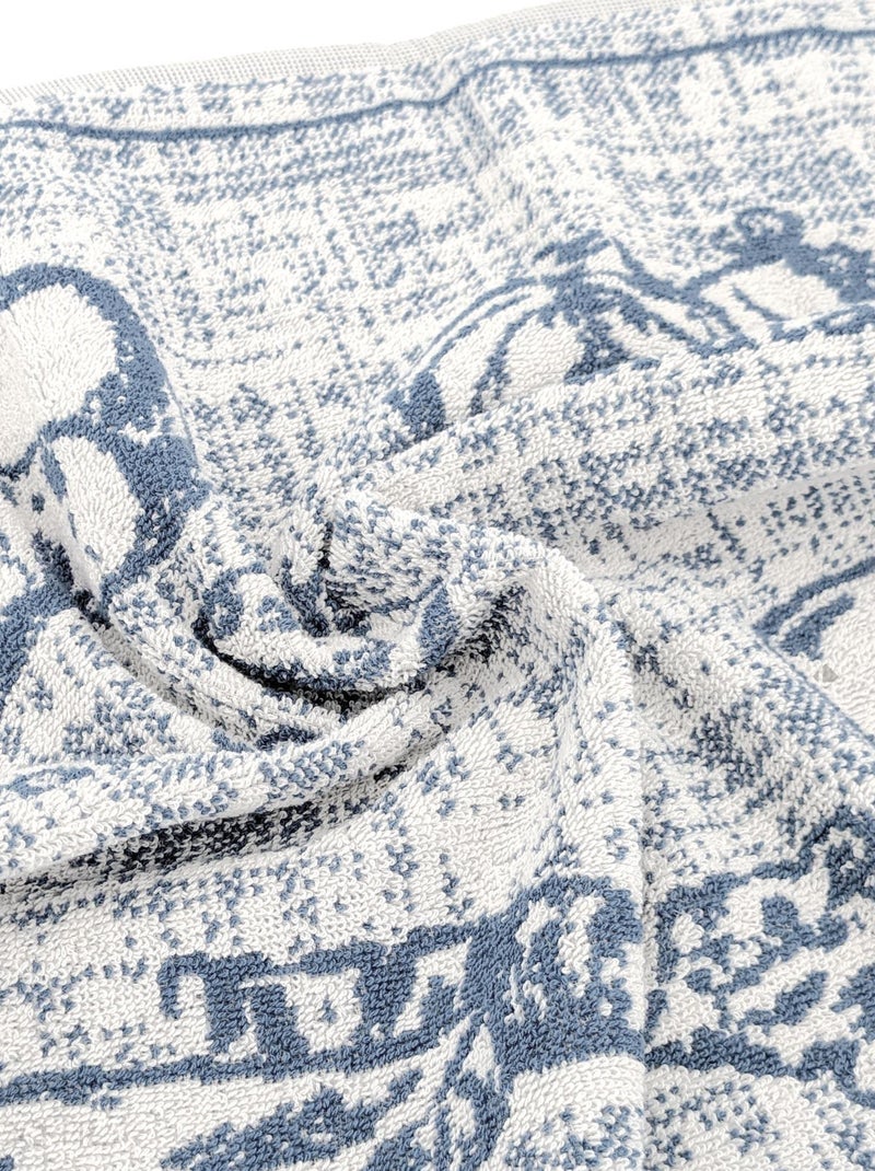 Torchon de cuisine éponge collection CHEESE 50x50 cm Bleu - Kiabi