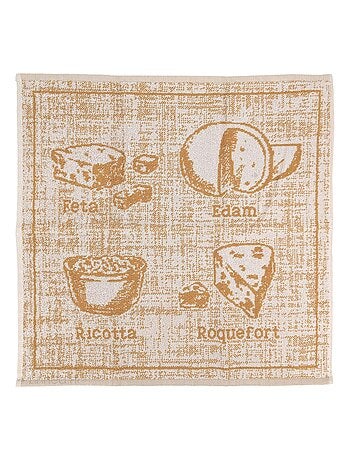 Torchon de cuisine éponge collection CHEESE 50x50 cm