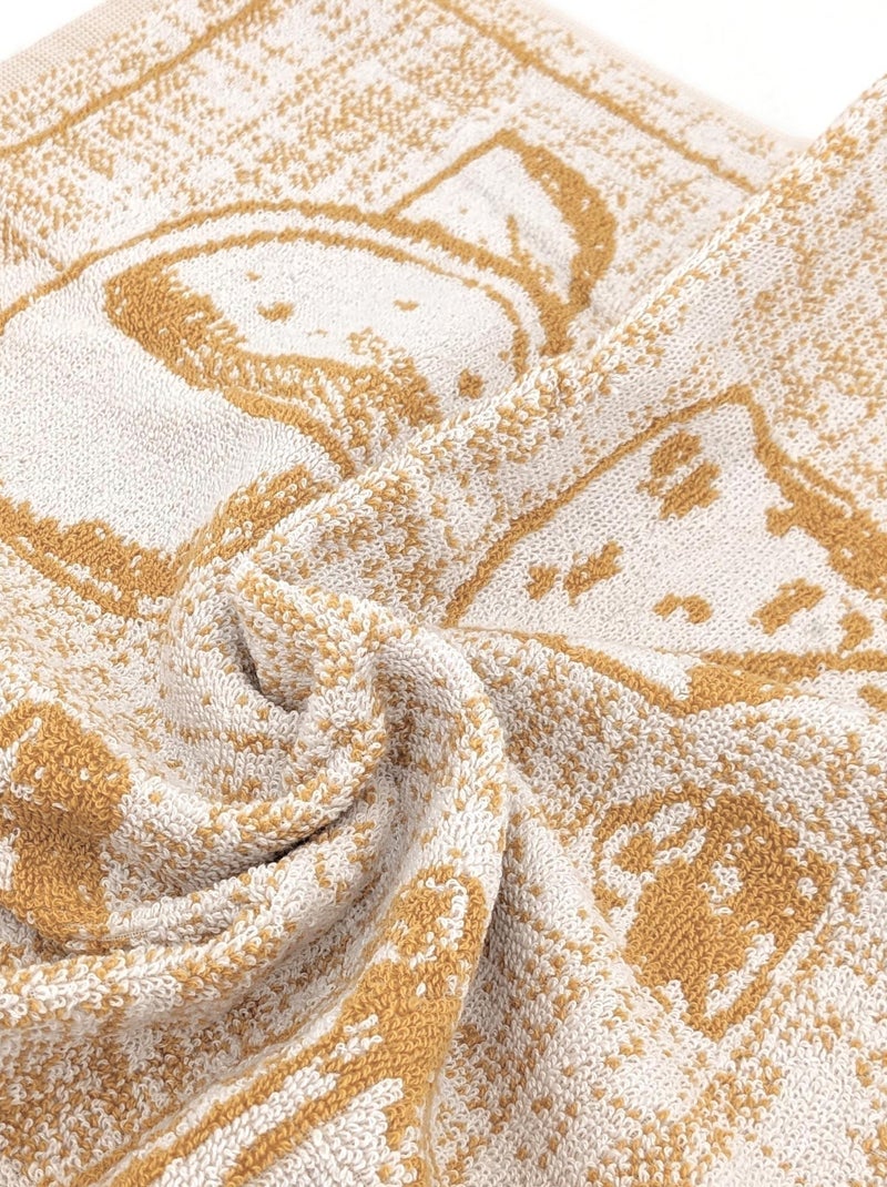 Torchon de cuisine éponge collection CHEESE 50x50 cm Jaune foncé - Kiabi