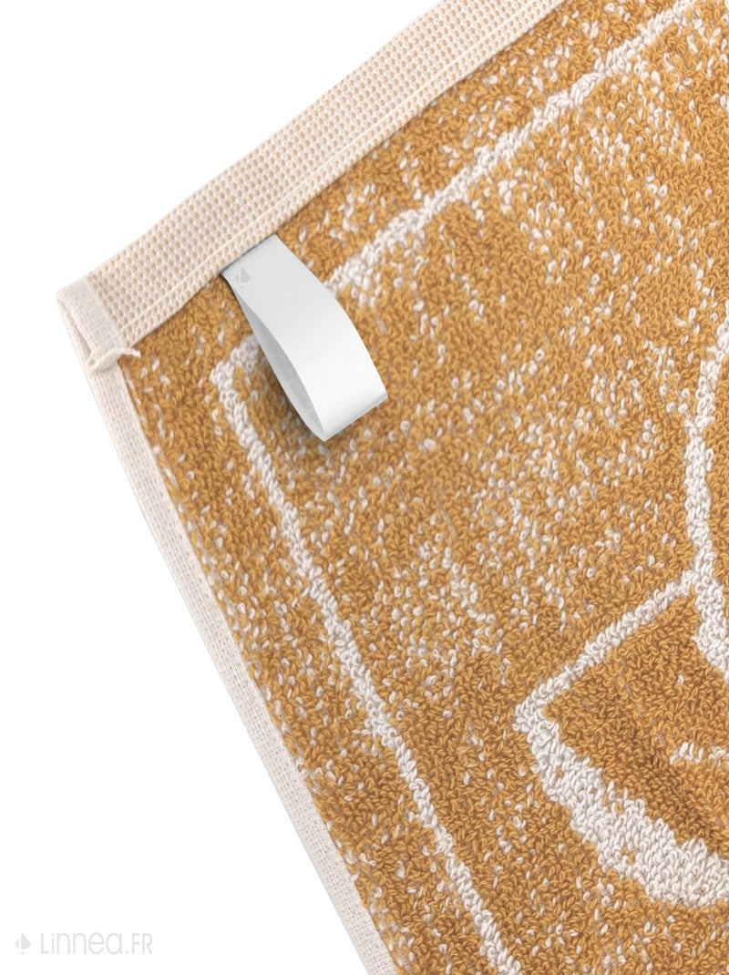 Torchon de cuisine éponge collection CHEESE 50x50 cm Jaune foncé - Kiabi