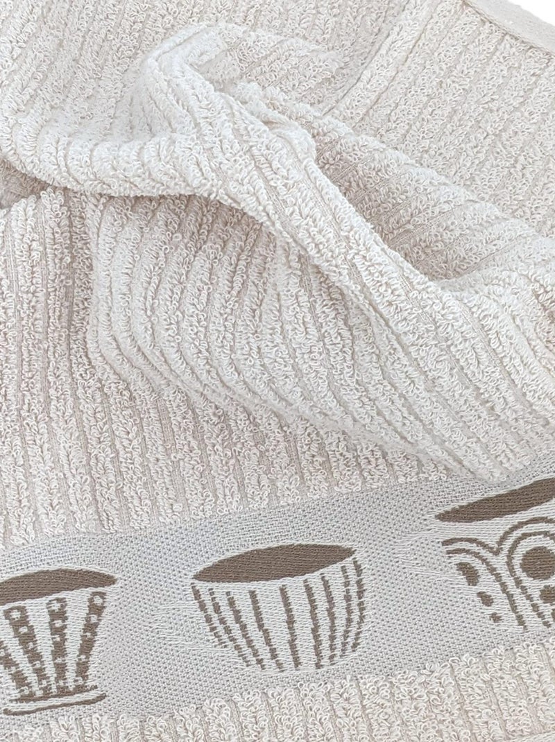 Torchon de cuisine éponge collection DELICARA 50x50 cm Beige - Kiabi