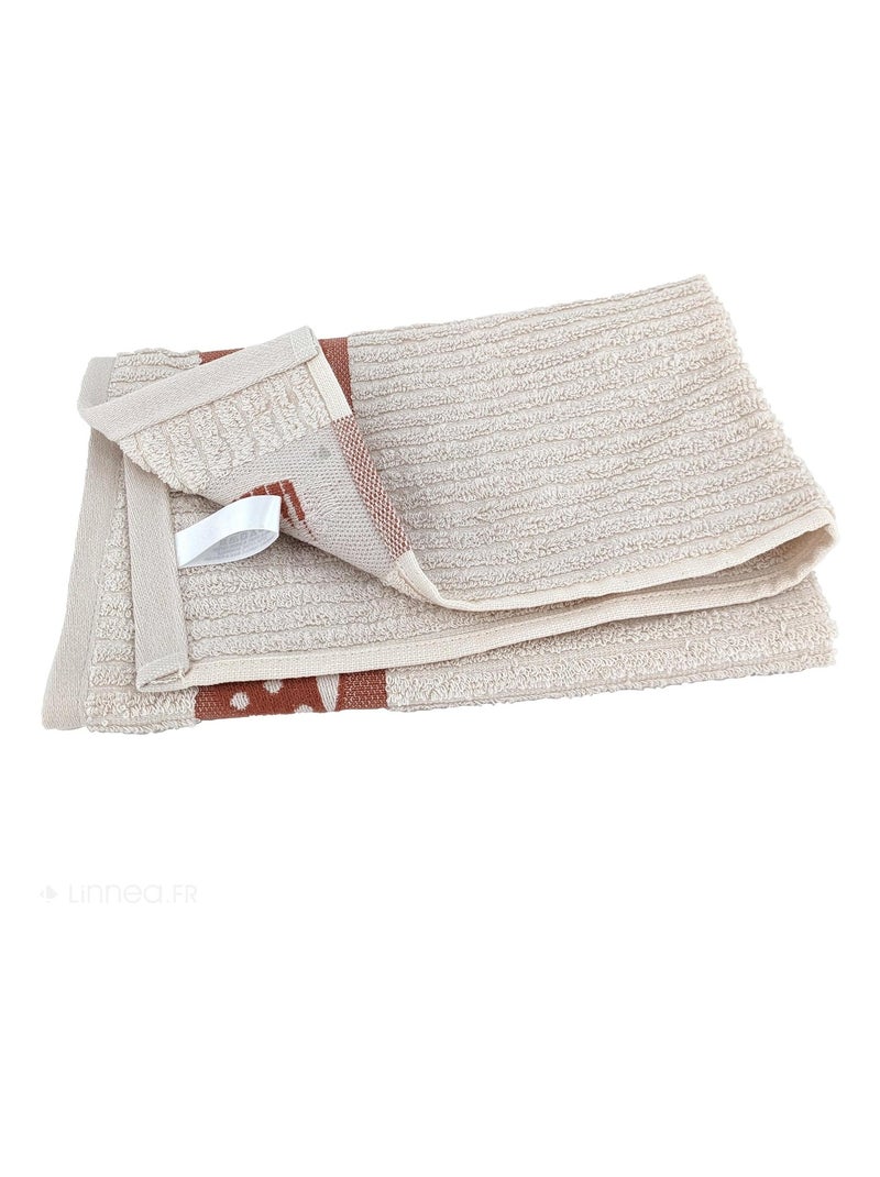 Torchon de cuisine éponge collection DELICARA 50x50 cm Rouge brique - Kiabi