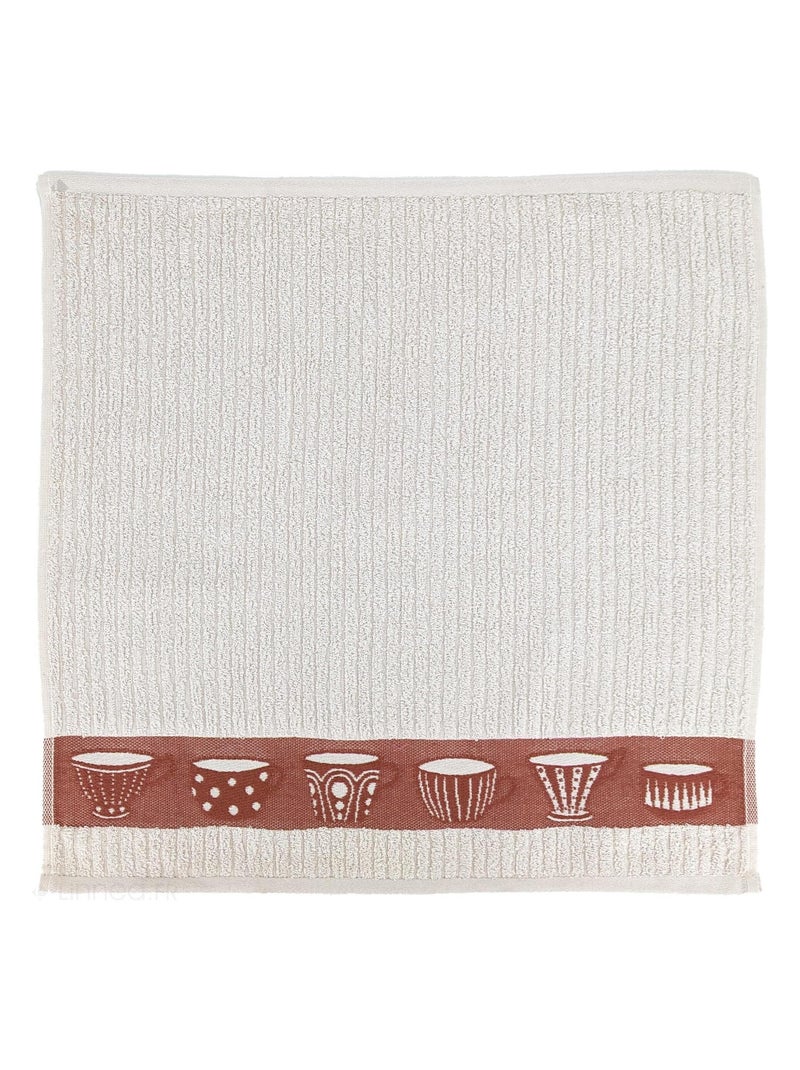 Torchon de cuisine éponge collection DELICARA 50x50 cm Rouge brique - Kiabi