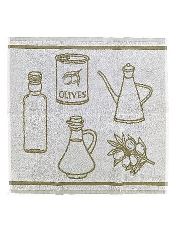Torchon de cuisine éponge collection EVOO 50x50 cm