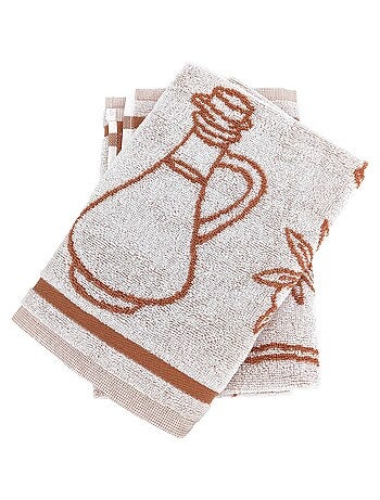 Torchon de cuisine éponge collection EVOO 50x50 cm