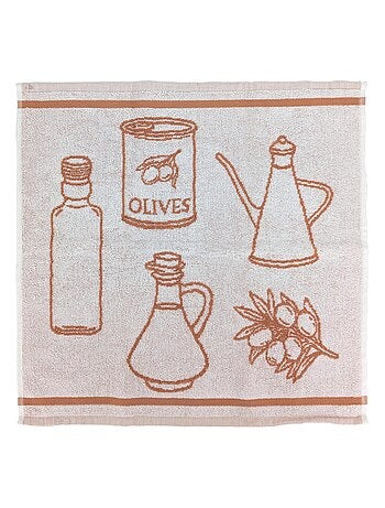 Torchon de cuisine éponge collection EVOO 50x50 cm