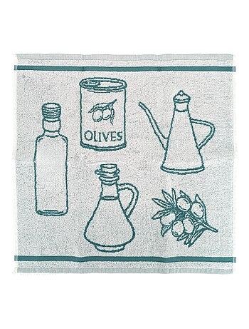 Torchon de cuisine éponge collection EVOO 50x50 cm