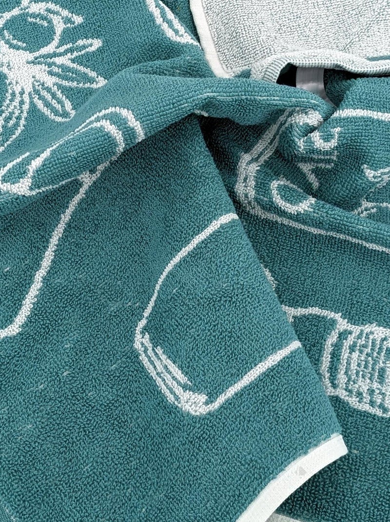 Torchon de cuisine éponge collection EVOO 50x50 cm Vert - Kiabi