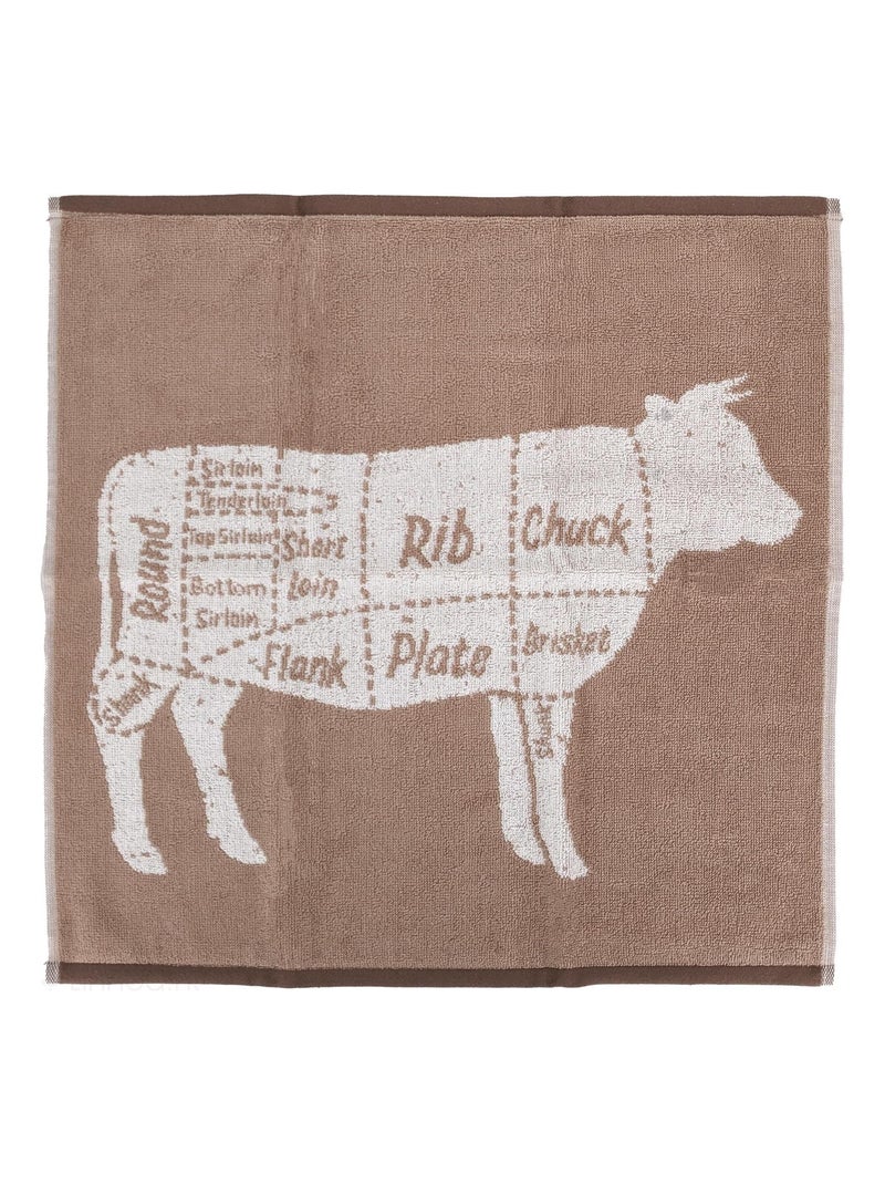 Torchon de cuisine éponge collection GRILLUXE 50x50 cm Beige - Kiabi