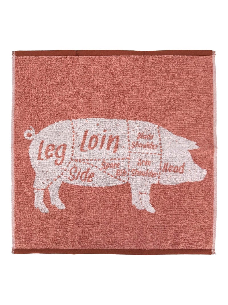 Torchon de cuisine éponge collection GRILLUXE 50x50 cm Rose - Kiabi