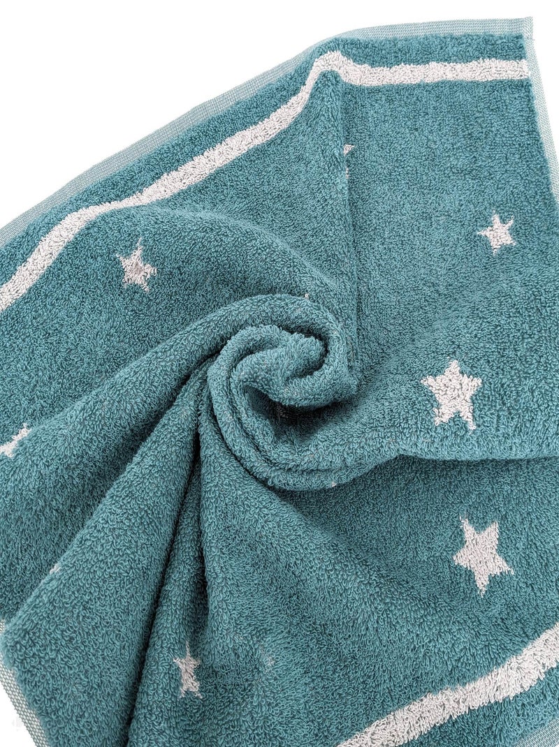Torchon de cuisine éponge NOVA 100 % coton 50x50 cm Bleu - Kiabi