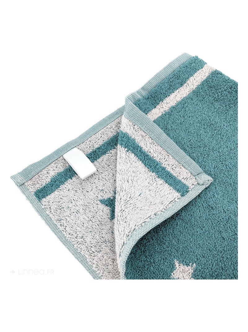 Torchon de cuisine éponge NOVA 100 % coton 50x50 cm Bleu - Kiabi