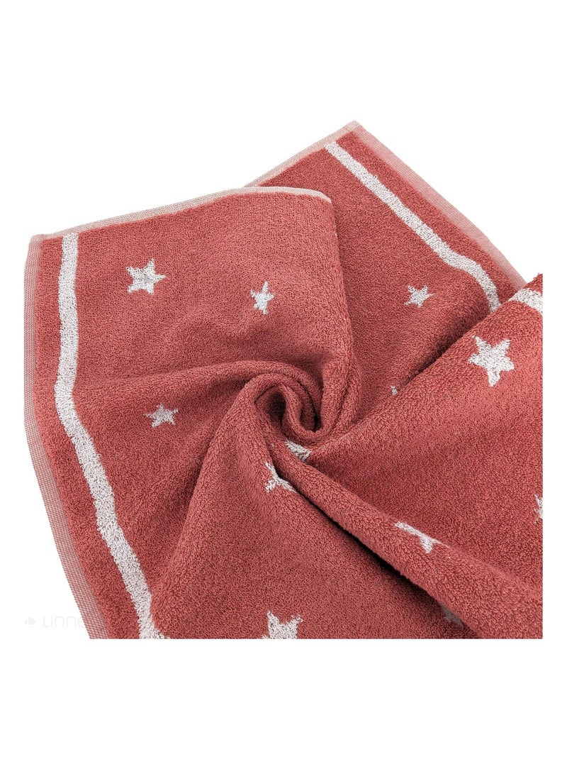 Torchon de cuisine éponge NOVA 100 % coton 50x50 cm Rouge brique - Kiabi