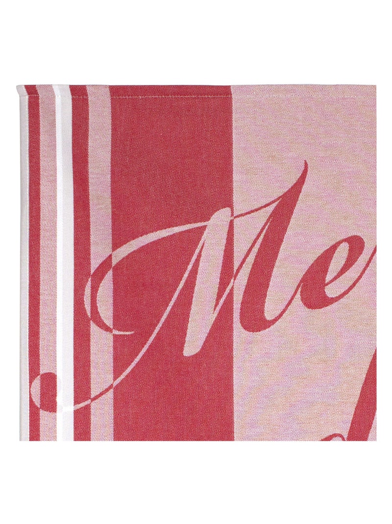 Torchon de cuisine jacquard RICKY Blanc Rouge - Kiabi