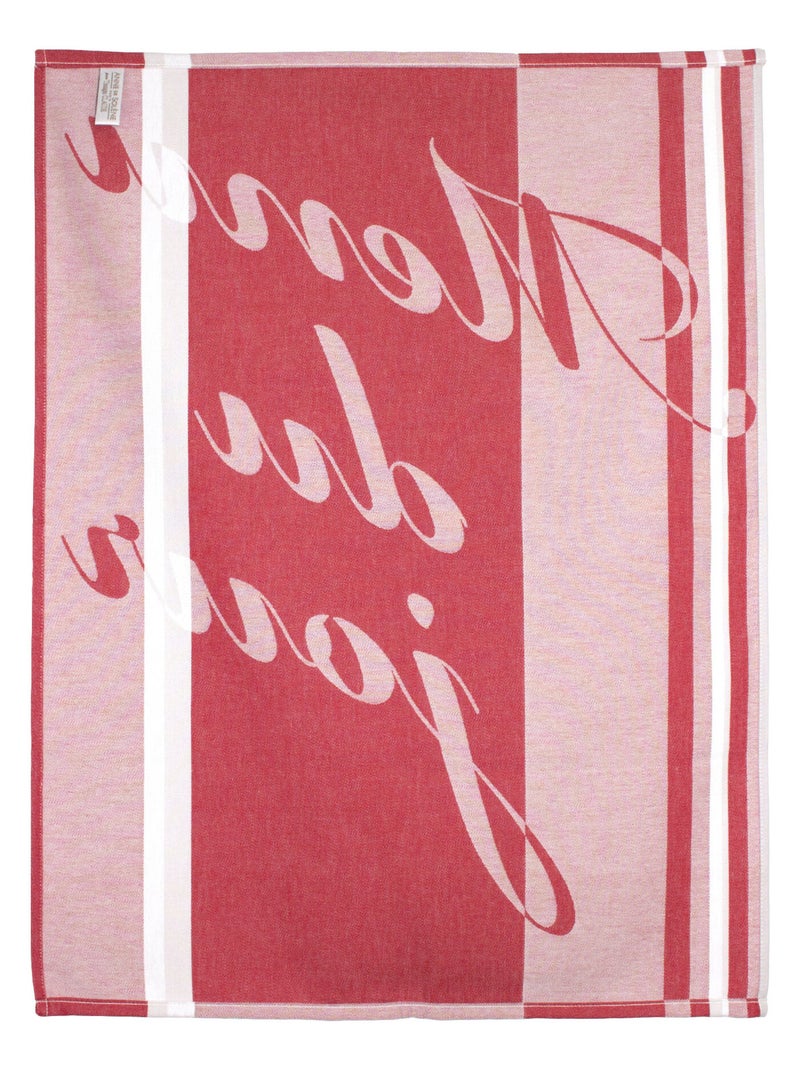 Torchon de cuisine jacquard RICKY Blanc Rouge - Kiabi