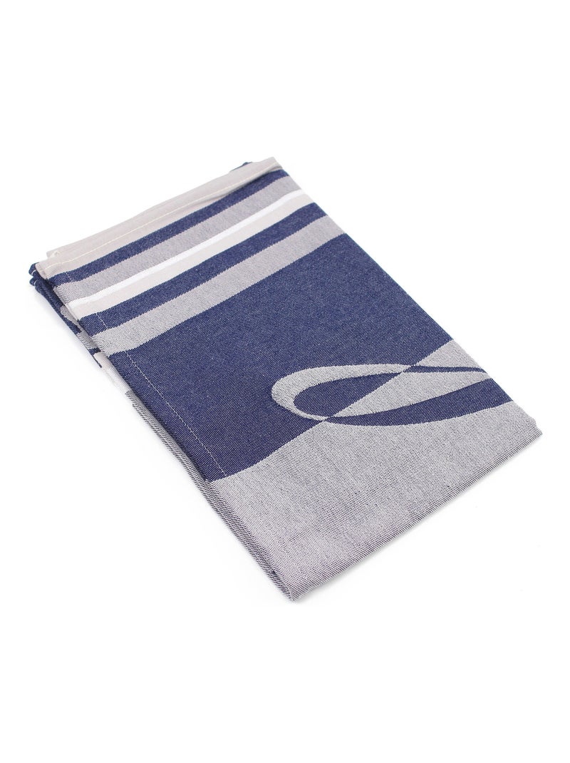 Torchon de cuisine jacquard RICKY Bleu - Kiabi