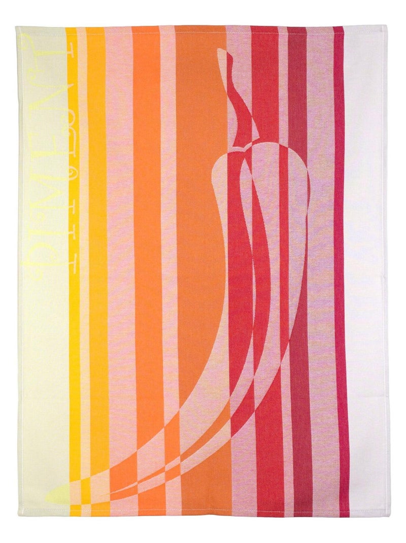 Torchon de cuisine jacquard RICKY Orange - Kiabi