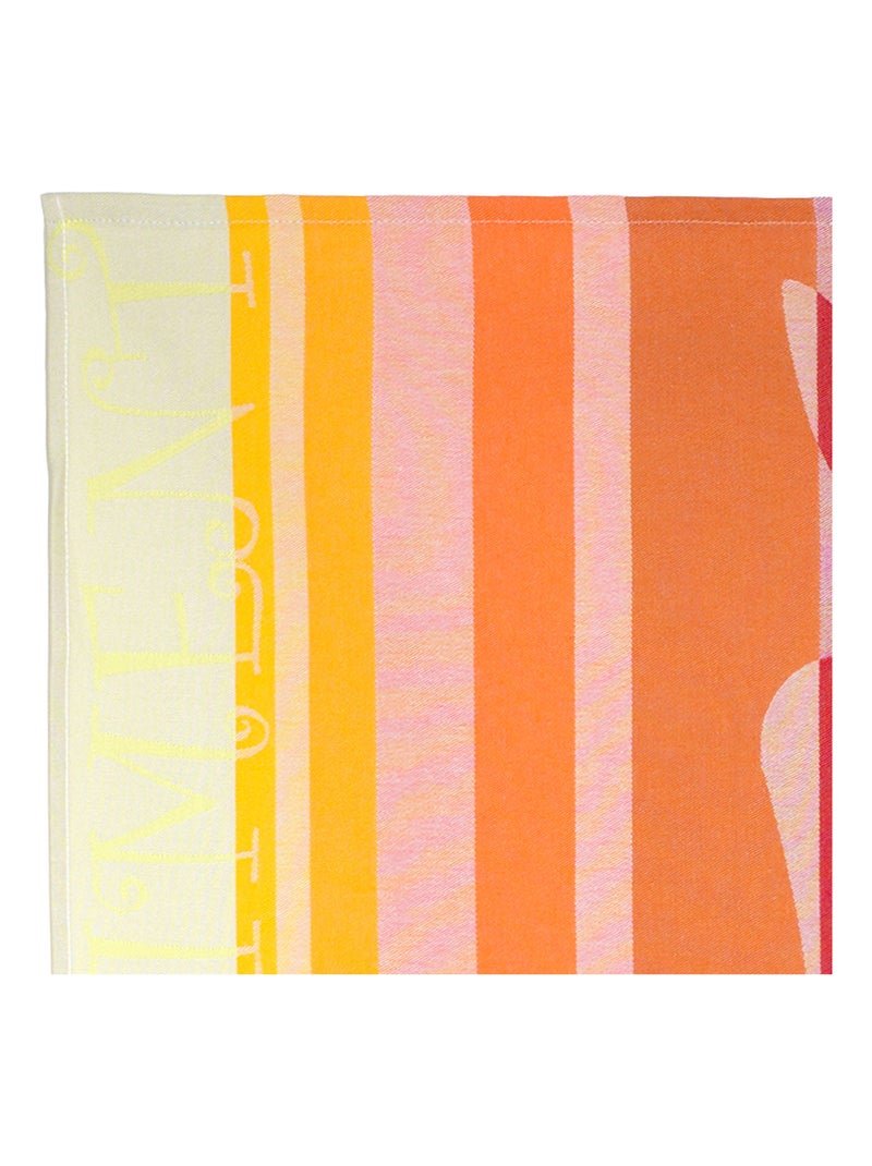 Torchon de cuisine jacquard RICKY Orange - Kiabi