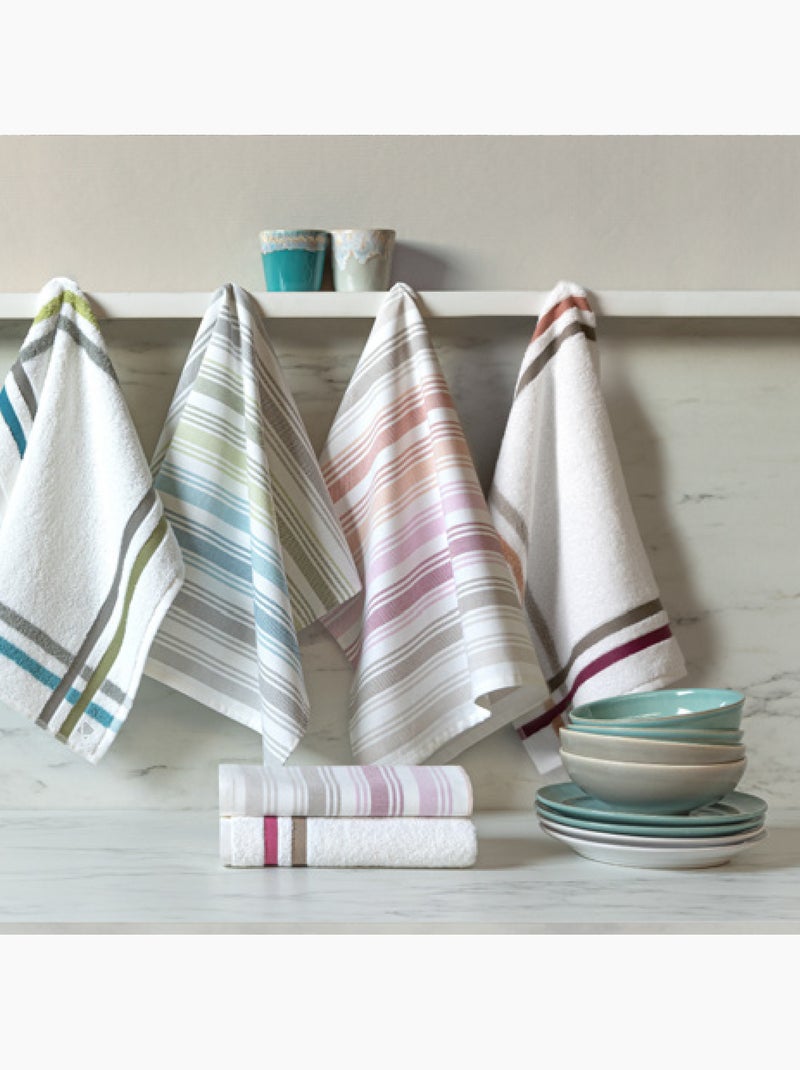 Torchon de cuisine LINE Toile Bleu - Kiabi