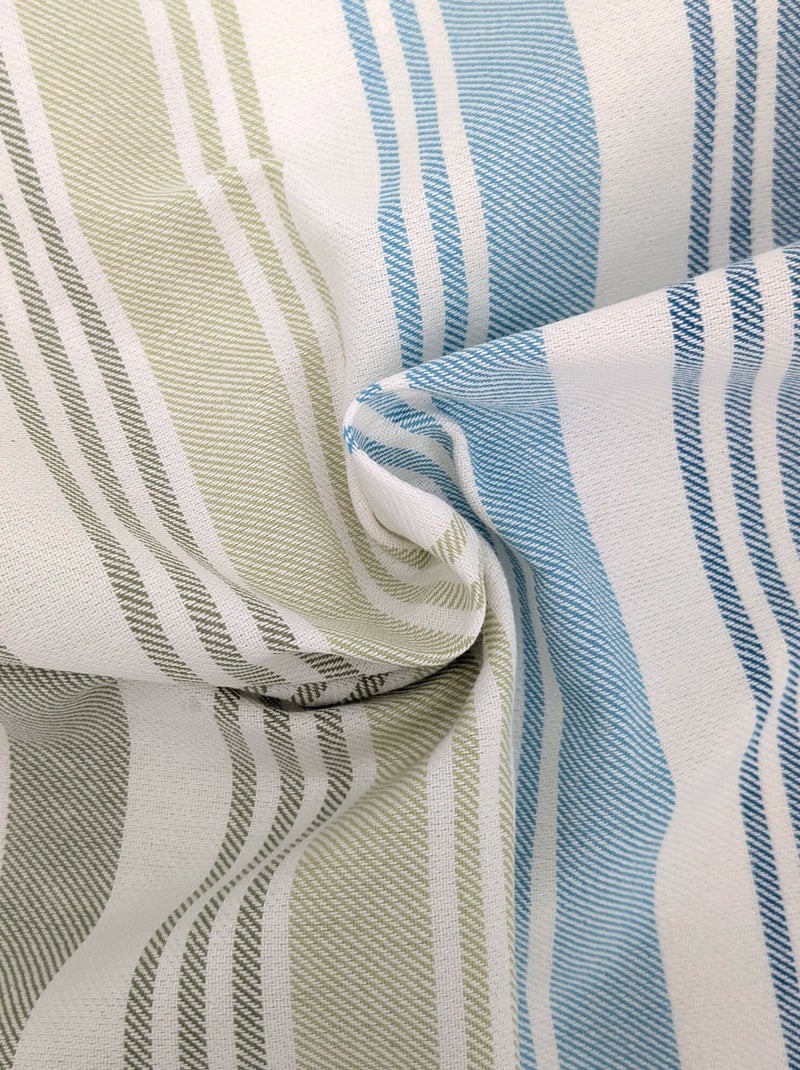 Torchon de cuisine LINE Toile Bleu Vert - Kiabi