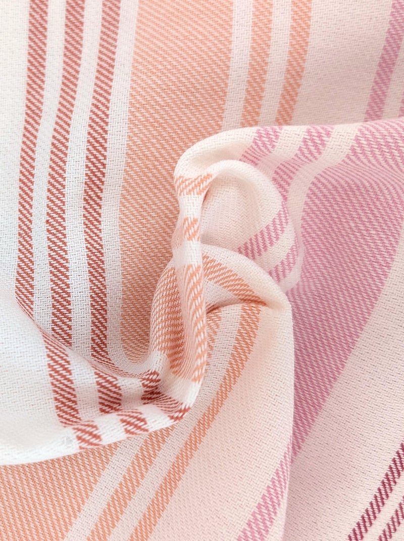 Torchon de cuisine LINE Toile Orange clair - Kiabi
