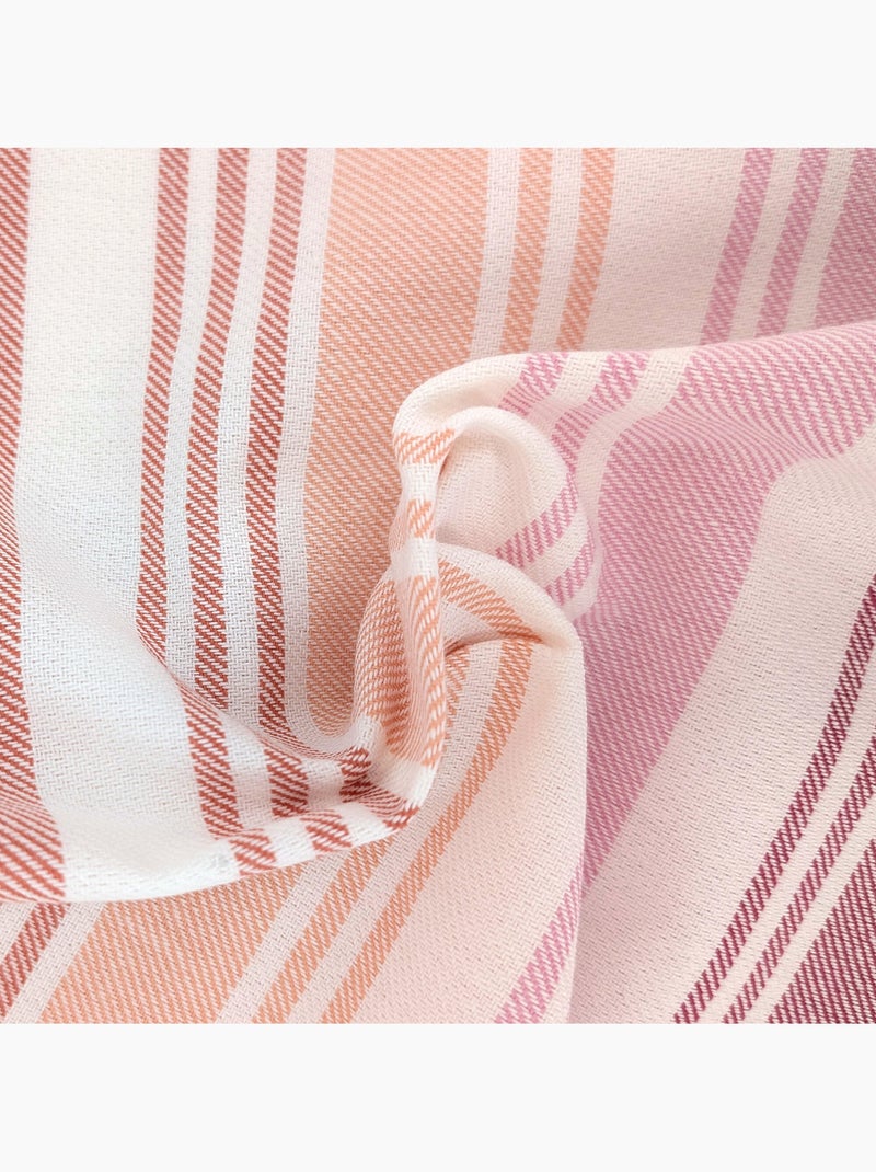 Torchon de cuisine LINE Toile Rose - Kiabi