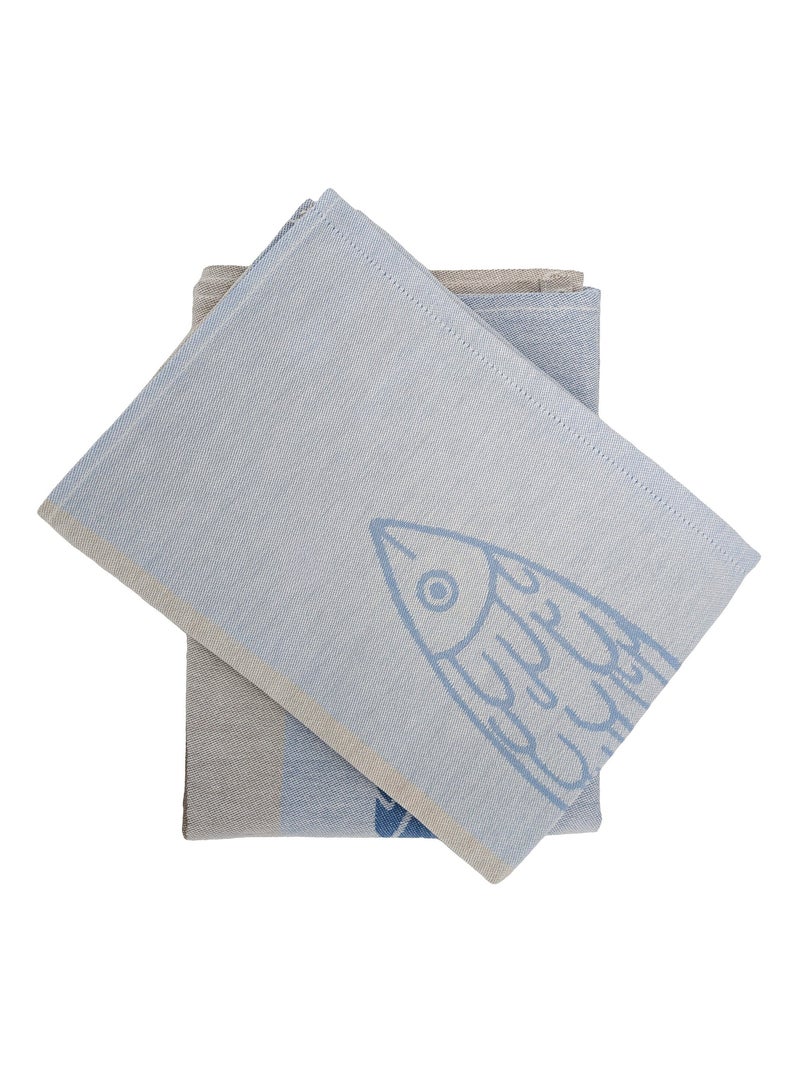 Torchon de cuisine MARIS Toile Bleu - Kiabi